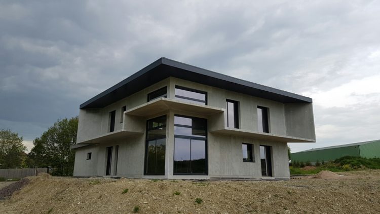 Construction d'une maison contemporaine